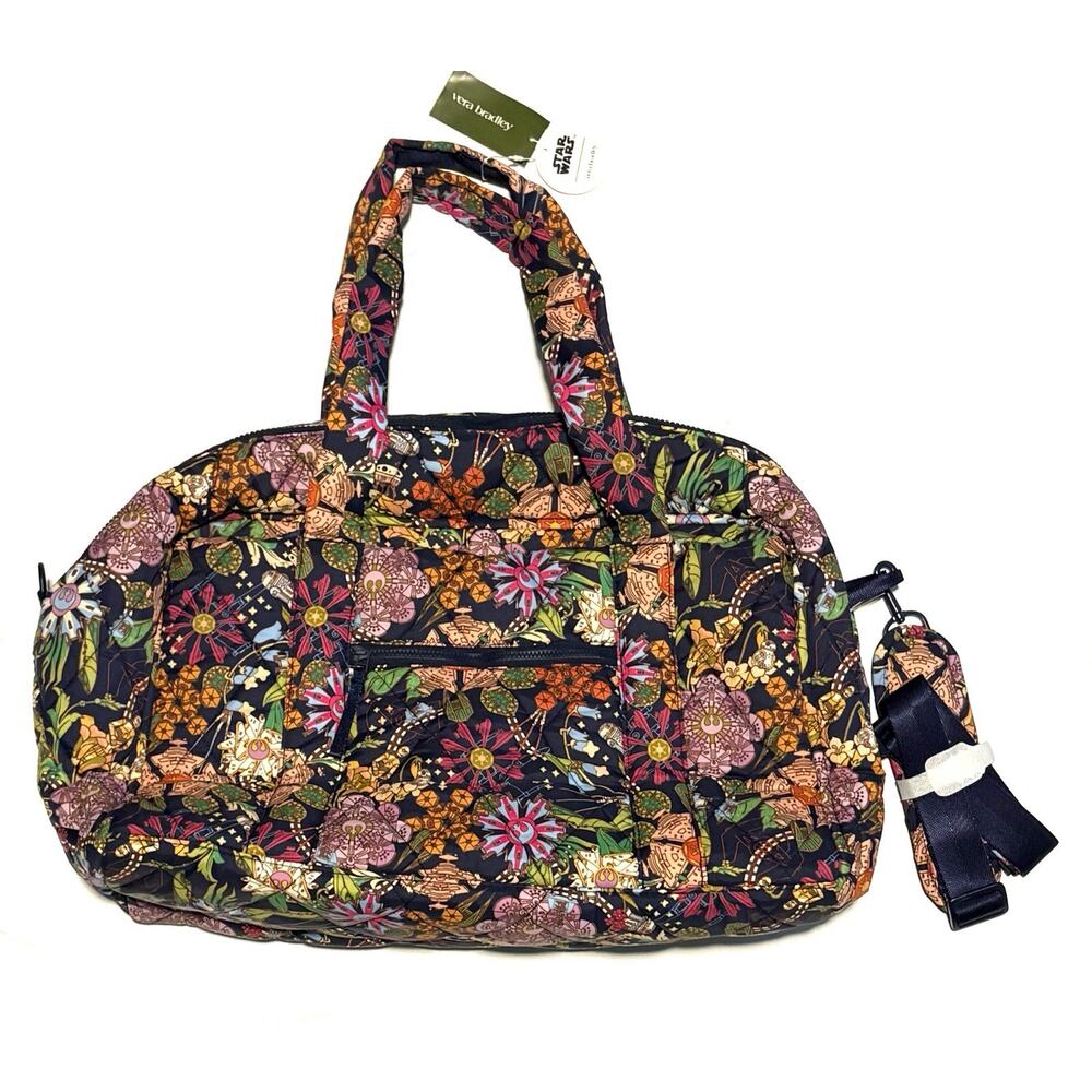 Vera Bradley Star Wars Power The Force Floral Miramar Weekender Bag EXACT NWT